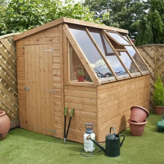 Mercia _ Premium Shiplap Cladding, Potting Style - Shed