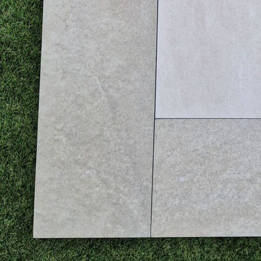 Paving Superstore _ Porcelain 'Kashmir Planks' Grey - PAVING SLABS / BORDER TILES