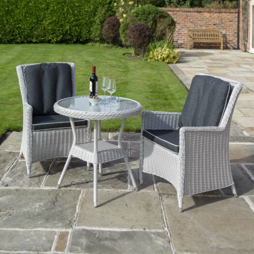 Rowlinson _ Prestbury Bistro Furniture Set Putty Grey