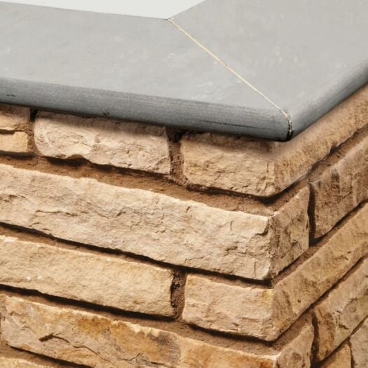 Natural Paving _ Riven Sandstone 'Premiastone' Promenade-BULLNOSE STEPS & COPING