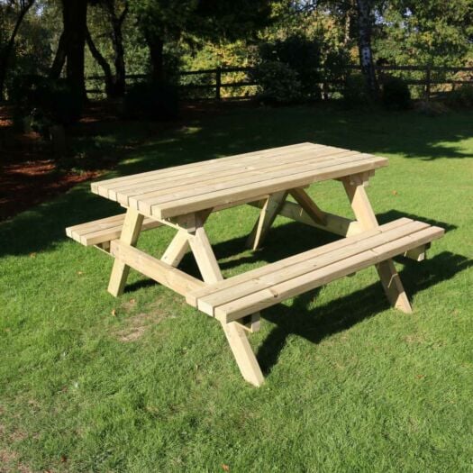 Paving Superstore _ 'Rustic Country' - Timber Picnic Bench