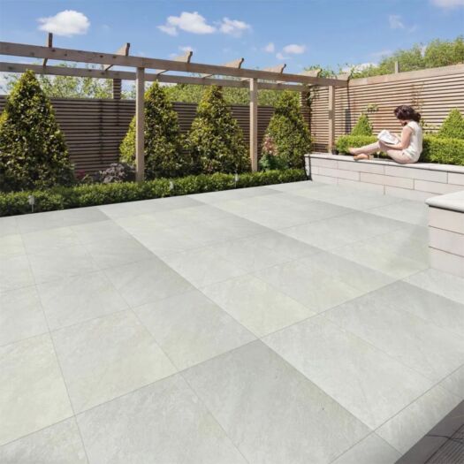 Paving Superstore _ Porcelain 'Ideal Range' Quartz White-PAVING SLABS