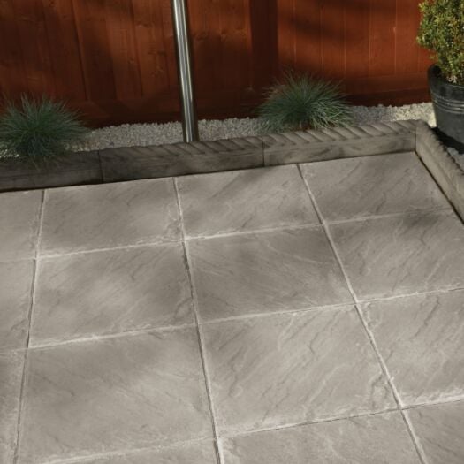 Brett Paving _ Concrete 'Quorndon Patio' Natural - PAVING SLABS