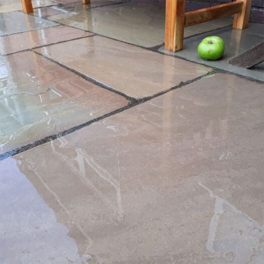 Paving Superstore _ Antique Sandstone 'Select Range' Raj Green - PAVING SLABS