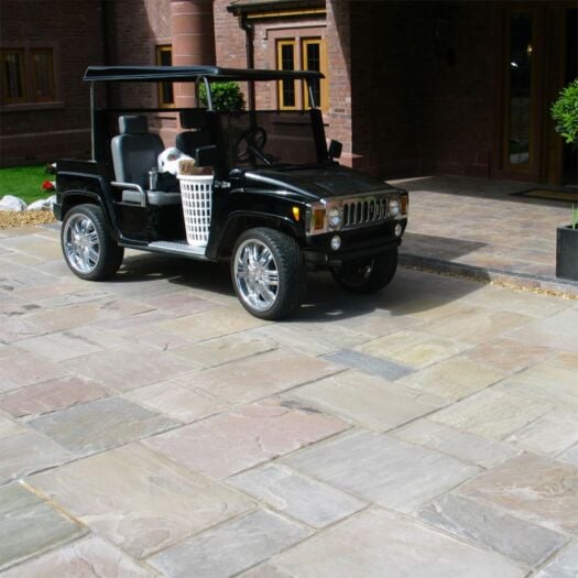 Paving Superstore_Riven Sandstone 'Select Driveway Range' Raj Green-DRIVEWAY SLABS