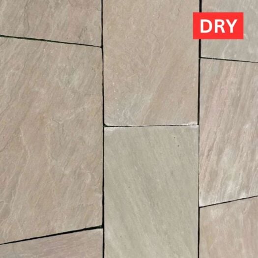 Paving Superstore _ Riven Sandstone 'Element Range' Raj Blend - PAVING SLABS