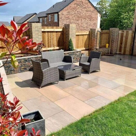 Paving Superstore _ Porcelain 'Element Range' Raj Green- PAVING SLABS