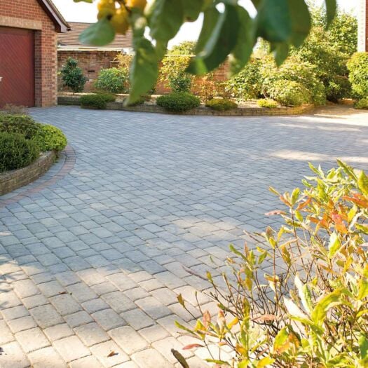 Brett Paving _ Concrete 'Regatta Trio' Silver Haze - BLOCK PAVING