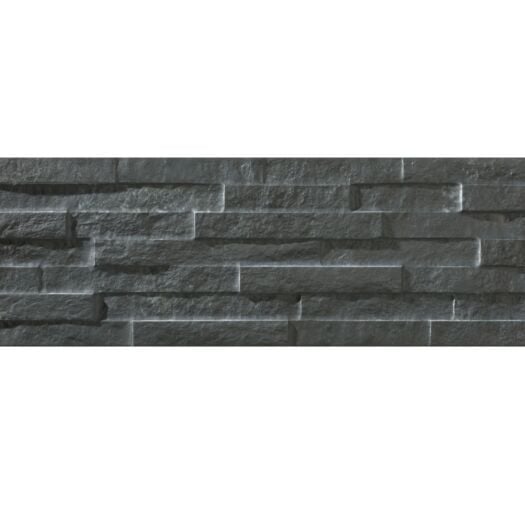 Paving Superstore _ Porcelain 'Italiano Rock Face' Black-WALL CLADDING