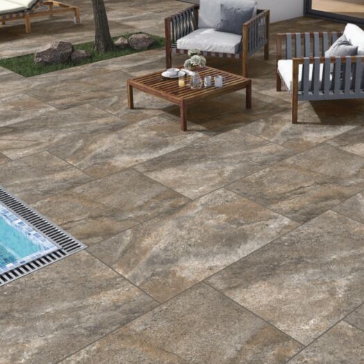 Paving Superstore_Porcelain 'Ideal Range' Rough Bruno-PAVING SLABS