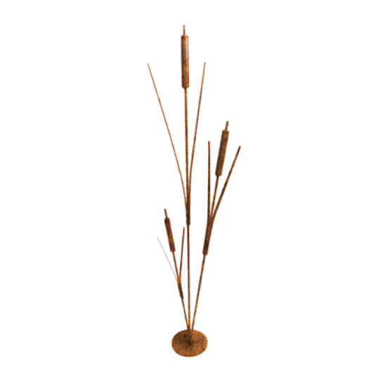 Poppyforge_Bullrush Cluster-Garden Art