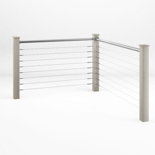 Ecoscape UK _ Composite & Wire Balustrade - Kit Ash