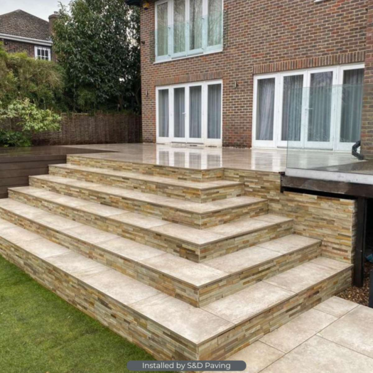 London Stone _ Porcelain Frosty Grey - PAVING SLABS