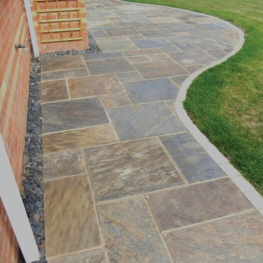 Slate top patio tiles