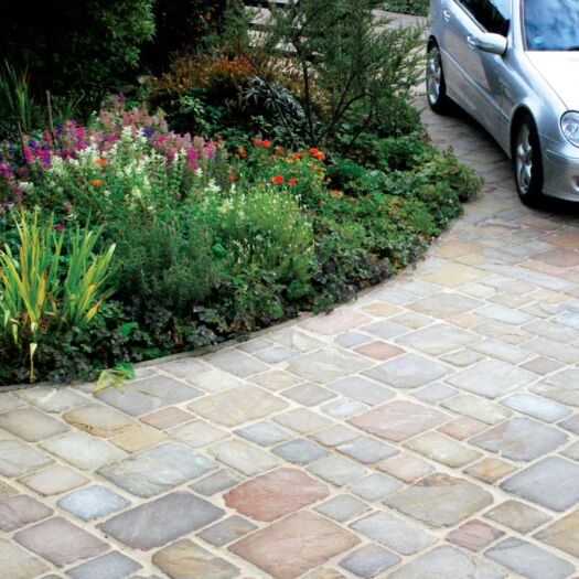Global Stone Paving_Antique Sandstone 'Old Rectory' York Green-SETTS