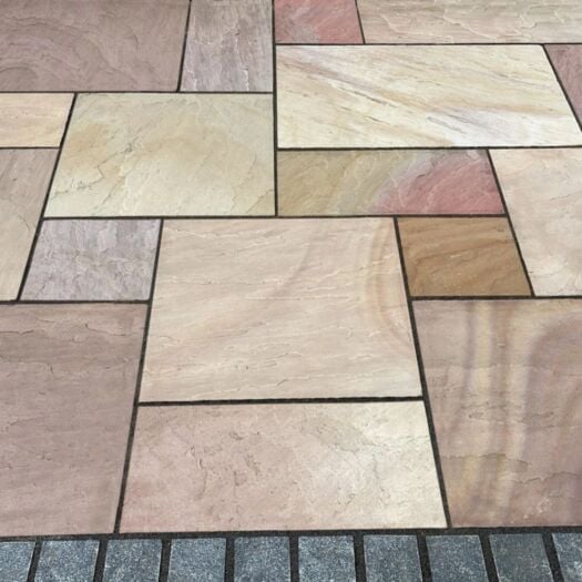 Paving Superstore _ Riven Sandstone 'Select Range' Raveena - PAVING SLABS