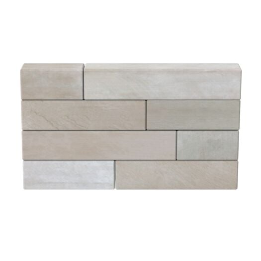 Marshalls Paving _ Sawn Sandstone 'Versuro' Silver Multi - WALLING