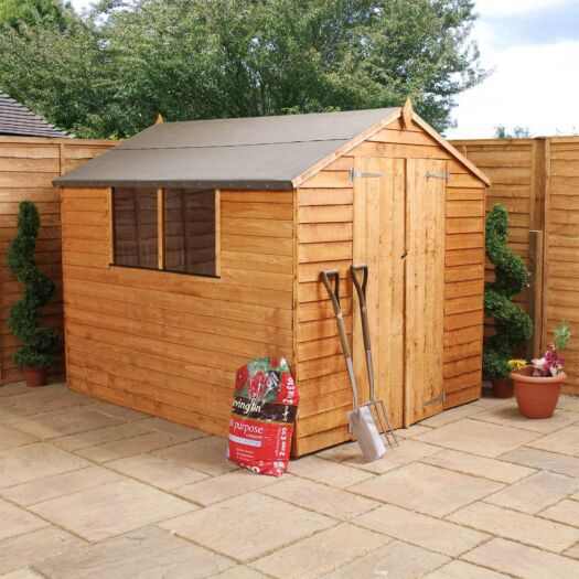 Mercia _ Overlap, Apex Roof, Double Door - Shed