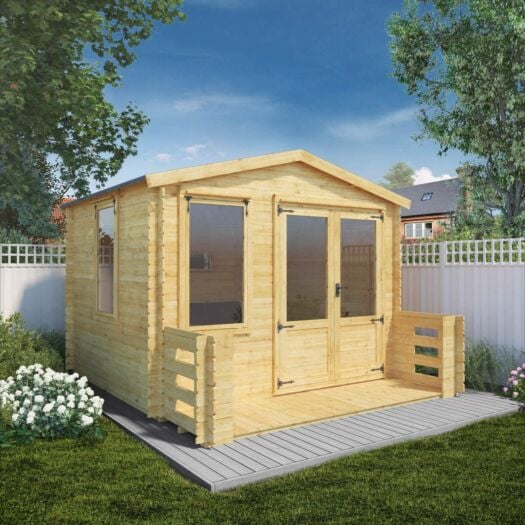 Mercia _ Log Cabin- with Veranda