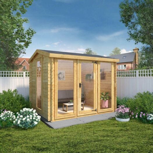 Mercia _ Log Cabin -  with Full length windows