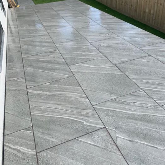 Paving Superstore _ Porcelain 'Select Range' Soul Sand Grey - PAVING SLABS