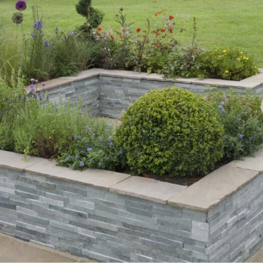 Marshalls Paving_Slate 'Stoneface Drystack Veneer' Slate Verte-WALL CLADDING