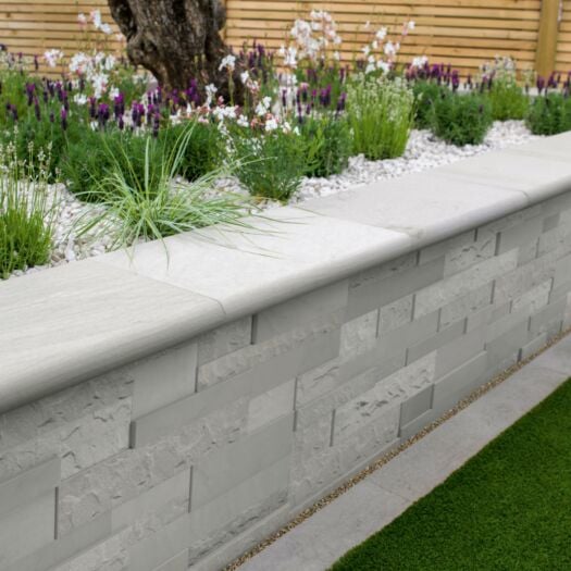 Marshalls Paving _ Sandstone 'Stoneface Textured' Silver Birch Multi - WALL CLADDING