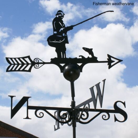 Poppyforge_Fisherman Weathervane-Garden Art