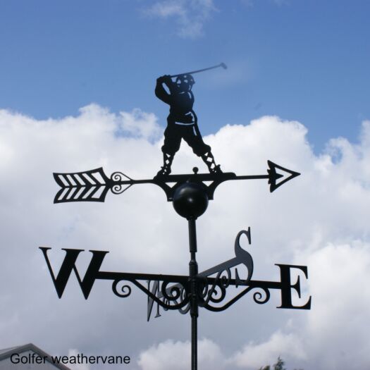 Poppyforge_Golfer Weathervane-Garden Art