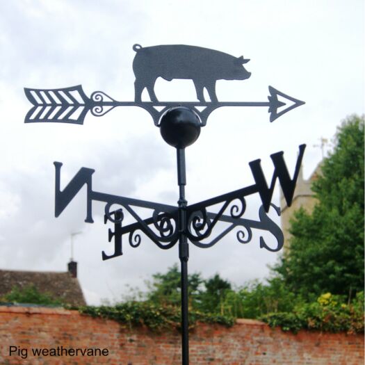 Poppyforge _ Pig Weathervane - Garden Art