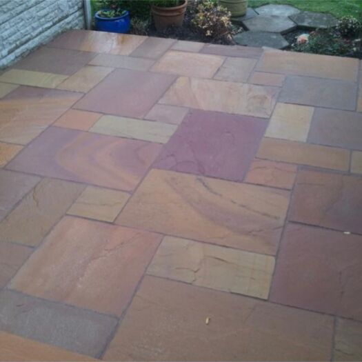 Paving Superstore _ Riven Sandstone 'Select Range' Sunset Modak - PAVING SLABS