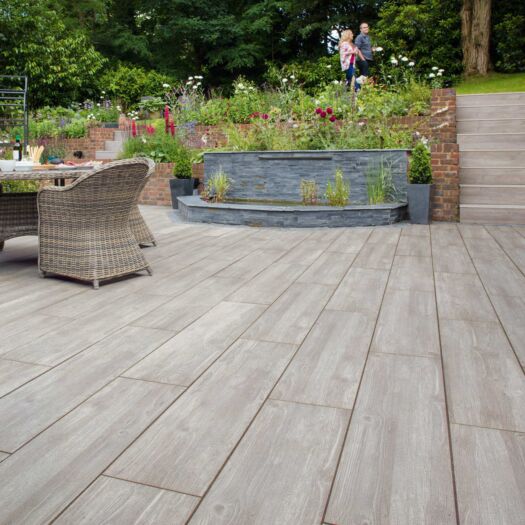 Wood Effect Paving Slabs Porcelain & Concrete Paving Superstore
