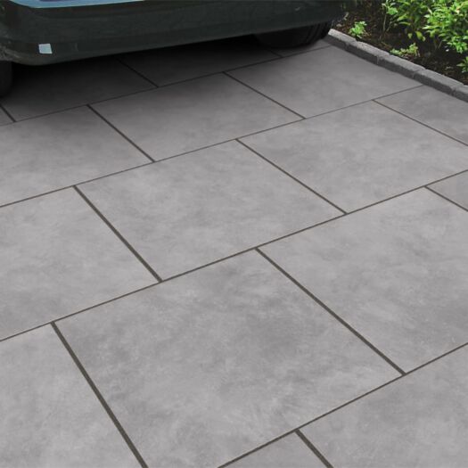Marshalls Paving_Porcelain 'Tempo Crafted' Carbon-DRIVEWAY SLABS