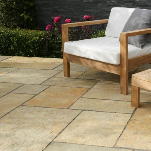 Stonemarket Paving _ Riven Limestone 'Trustone' Cotsdale-PAVING SLABS