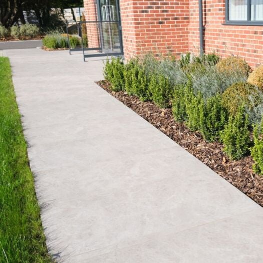 Talasey _ Porcelain 'Vitripiazza Traverta' Tundra Grey - PAVING SLABS