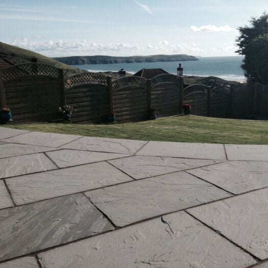 Bowland Stone _ Riven Sandstone 'Natural Stone' Silver Grey - PAVING SLABS
