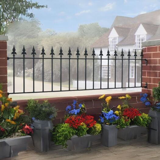 Burbage_Saxon-Railing Panel 1.8m width x 0.5m height