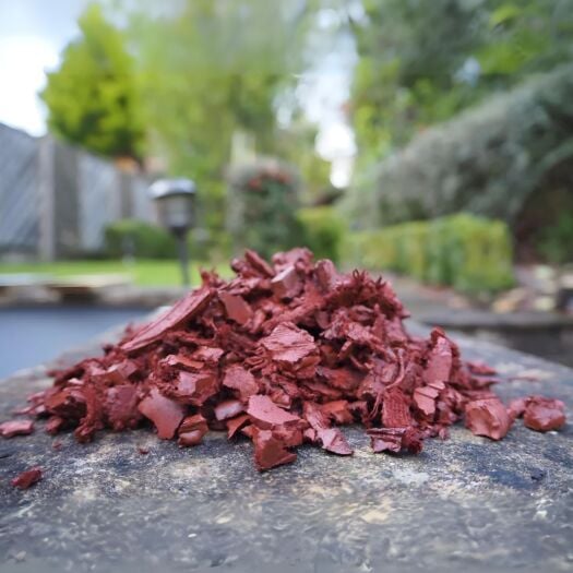 Landscape Rubber Chippings - Dark Terracotta