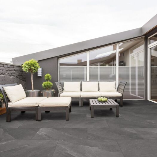 Paving Superstore _ Porcelain 'Italiano Uplands' Antracite - PAVING SLABS