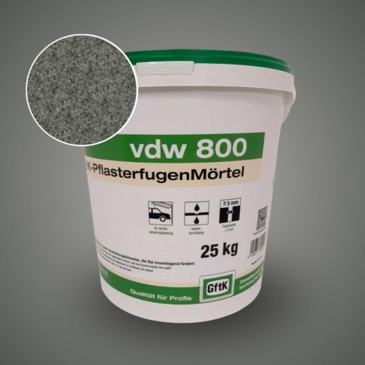 GftK _ Paving Joint Mortar vdw 800 25kg-ideal for cobble setts, patio & driveway-Stone Grey