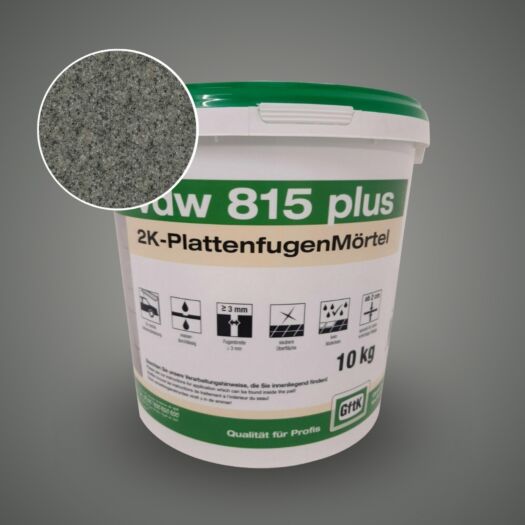GftK _ Epoxy Paving Joint Mortar vdw 815+ 10kg-ideal for large slabs, patio & driveway-Stone Grey