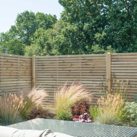 Forest_Pressure Treated Contemporary Double Slatted Fence Panels