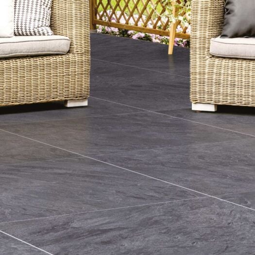 Talasey_Porcelain 'Vitripiazza Bellstone' Anthracite-PAVING SLABS