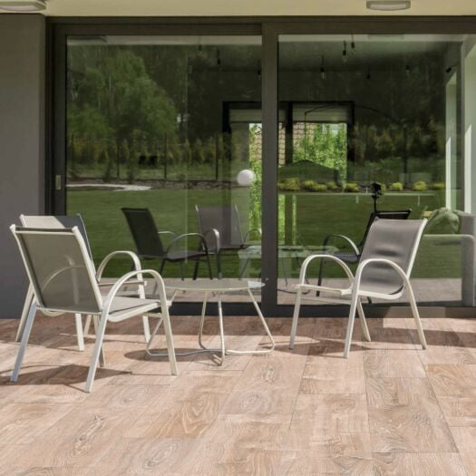 Talasey _ Porcelain 'Vitripiazza Plank' Light Oak - PAVING SLABS