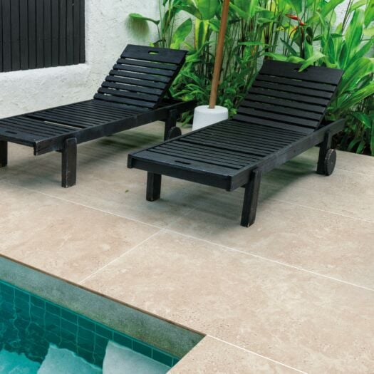 Talasey_Porcelain 'Vitripiazza Traverta' Classic Cream-PAVING SLABS