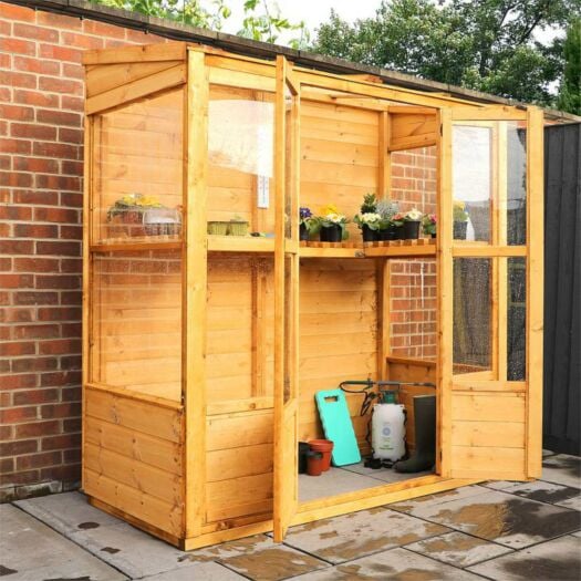 Mercia _ Traditional Wall Greenhouse - Shiplap Cladding