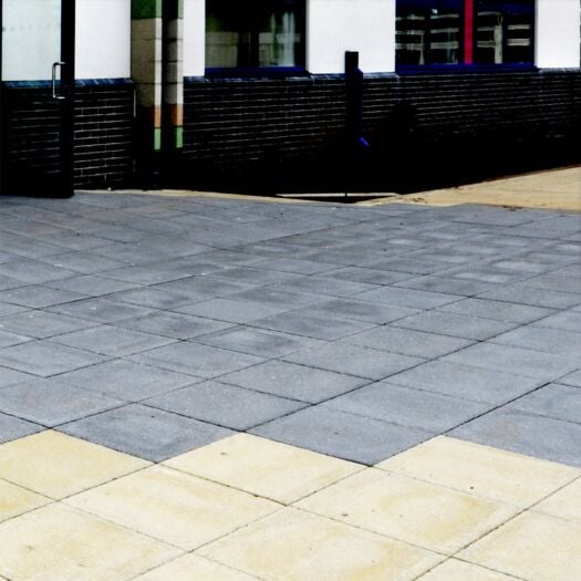 Brett Paving _ Concrete 'Yorktone' Textured - Charcoal - PAVING SLABS