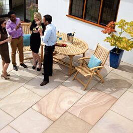 Marshalls Versuro Golden Sand Paving Slabs Paving Superstore