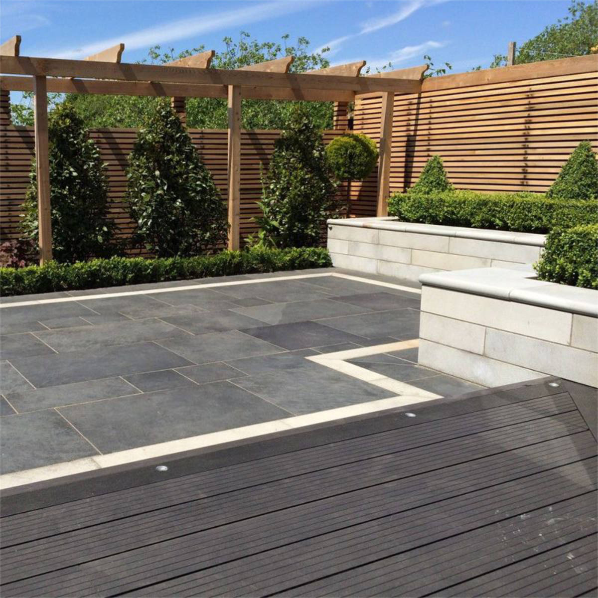 Ecoscape UK _ Composite Decking - 'Clarity' Decking Kit Charcoal