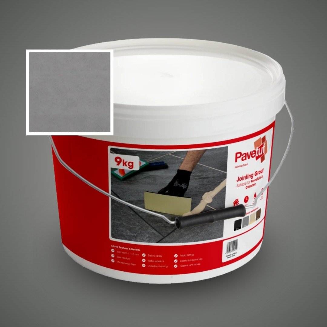 Pavetuf_Jointing Grout for Porcelain Paving 9kg-Grey